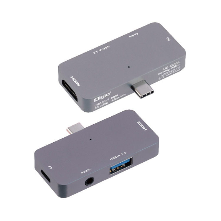 Type-Cドッキングステーション(3.5mm 4極付き)/グレー UD-C02GY(tm)