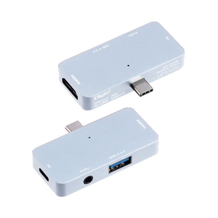 Type-Cドッキングステーション(3.5mm 4極付き)/シルバー UD-C02SL(tm)