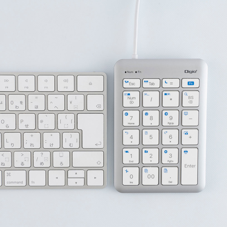 USB有線 Type-Aテンキー/シルバーホワイト TNK-SU236SLW TNK-SU236SLW(tm)