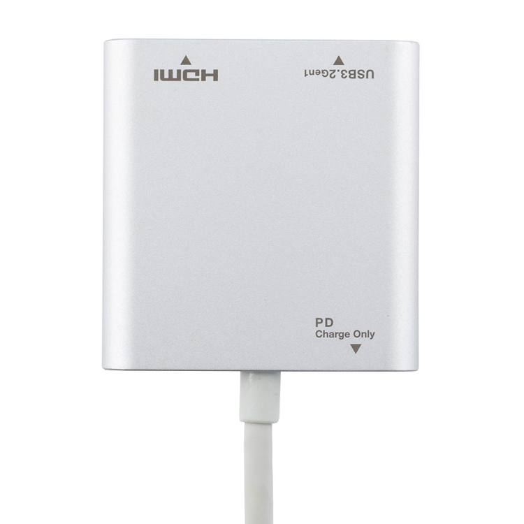 PD対応Type-Cドッキングステーション/シルバー UD-C03SL(tm)