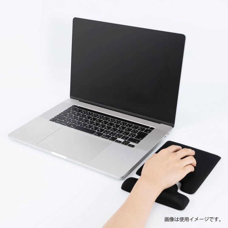 リストレスト+マウスパッド combi/ブラック MUP-939BK(tm)