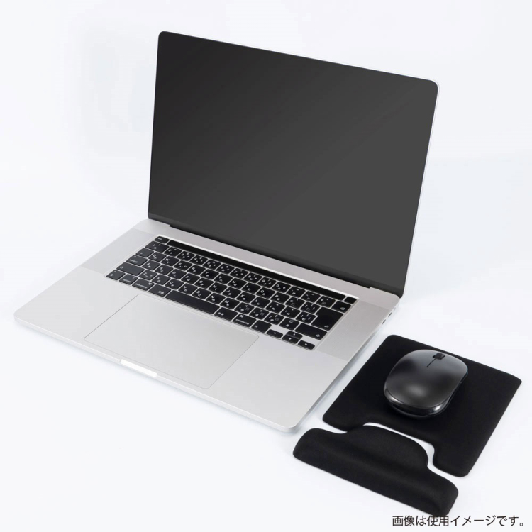 リストレスト+マウスパッド combi/ブラック MUP-939BK(tm)