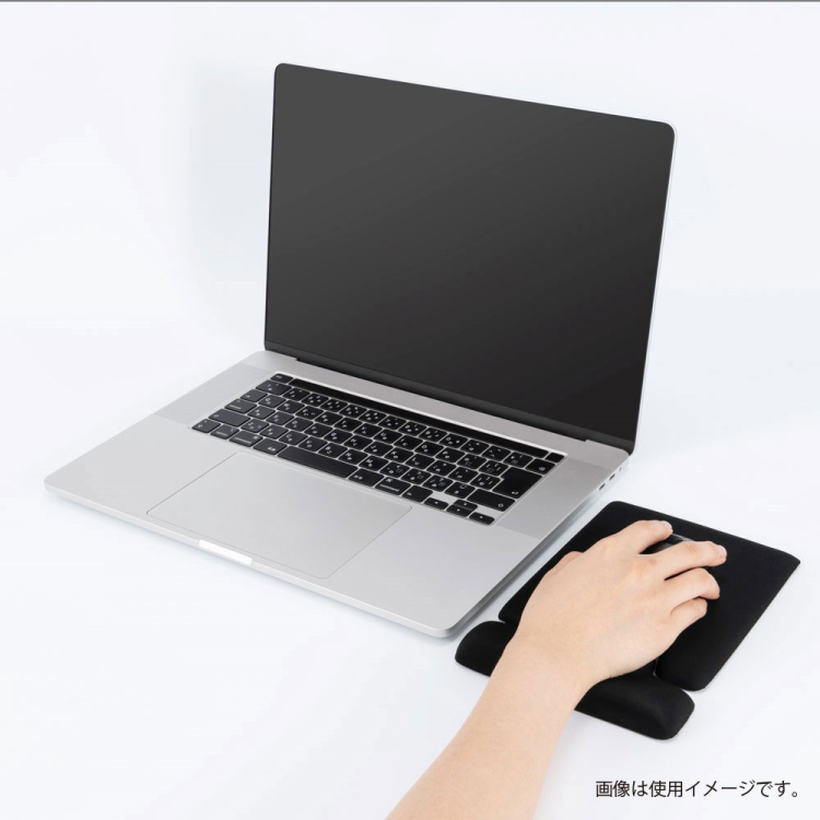 リストレスト+マウスパッド combi/ブラック MUP-939BK(tm)