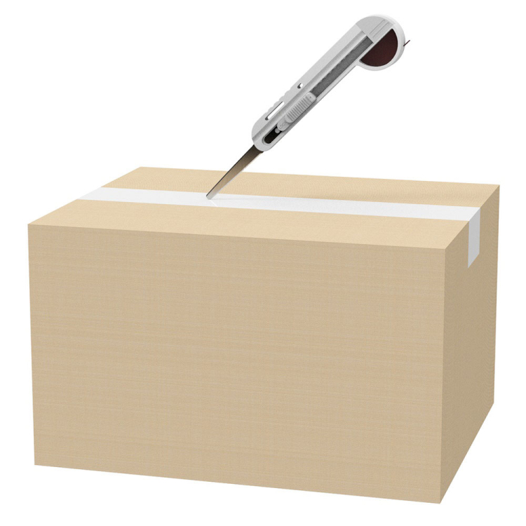 メジャーが付いたギザノコ刃カッター ホワイトグレー MGC-101WG