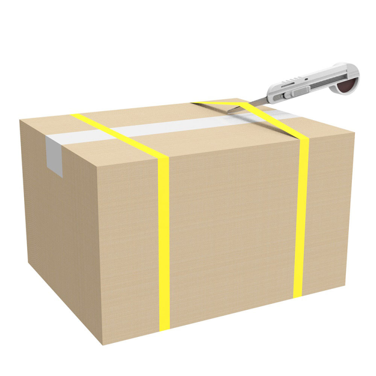 メジャーが付いたギザノコ刃カッター ホワイトグレー MGC-101WG