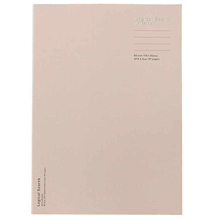 ロジカルサーチノート/セミB5/191ページ/方眼/アイボリー NB519-191H-IV