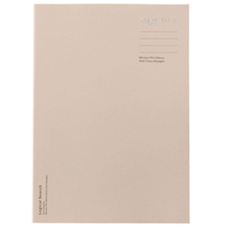 ロジカルサーチノート／セミB5／95ページ／方眼／アイボリー　NB519-95H-IV