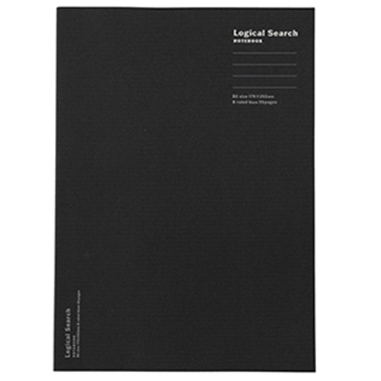 ロジカルサーチノート/セミB5/95ページ/B罫/ブラック NB519-95B-BK