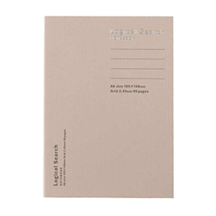 ロジカルサーチノート／A6／95ページ／方眼／アイボリー　NA606-95H-IV