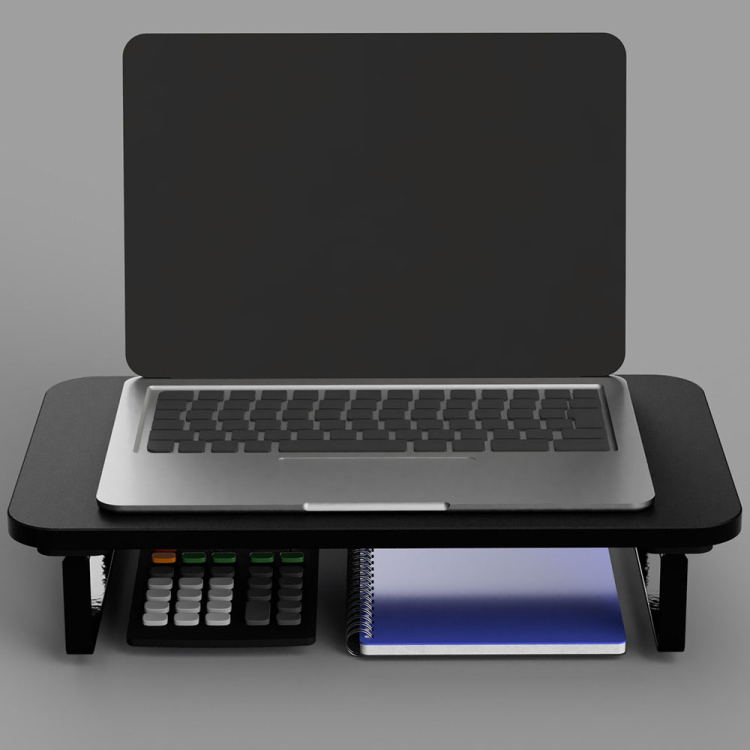 シンプルデスクトップラック 幅40cm/ブラック FDR-4025BK