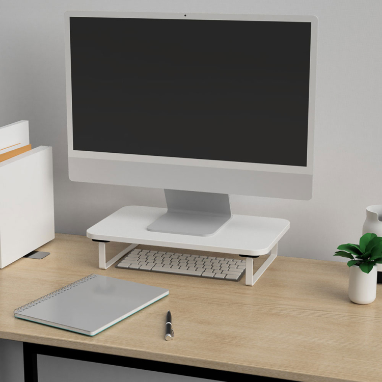 シンプルデスクトップラック 幅40cm/ホワイト FDR-4025W