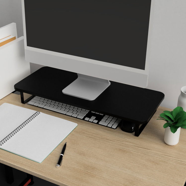 シンプルデスクトップラック 幅60cm/ブラック FDR-6025BK