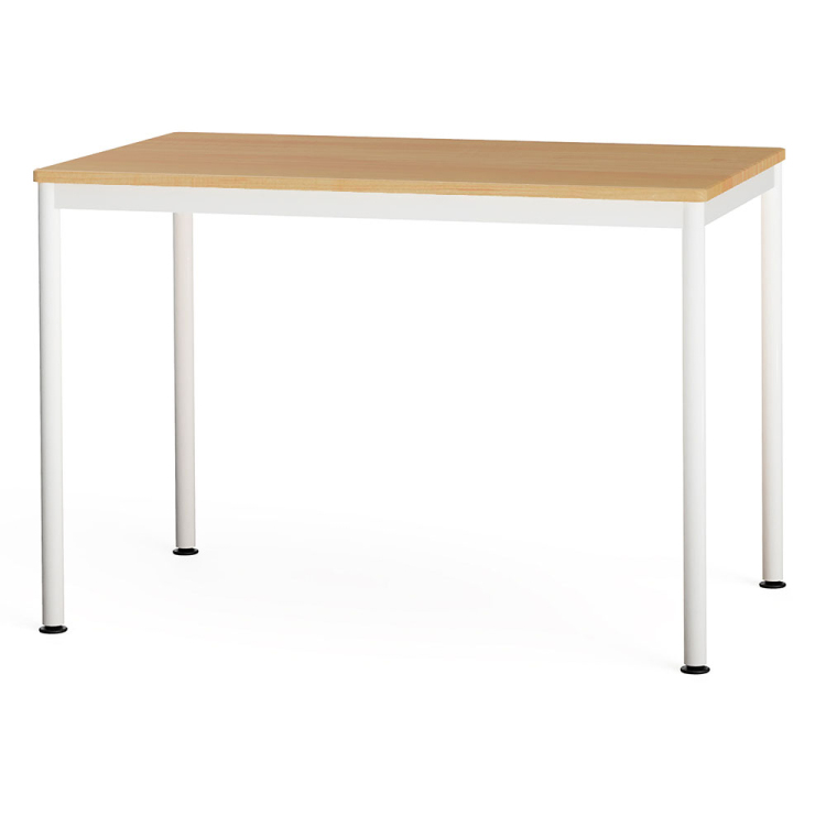 フラットテーブル100×60cm/オーク/ホワイト FDF-1060KMW