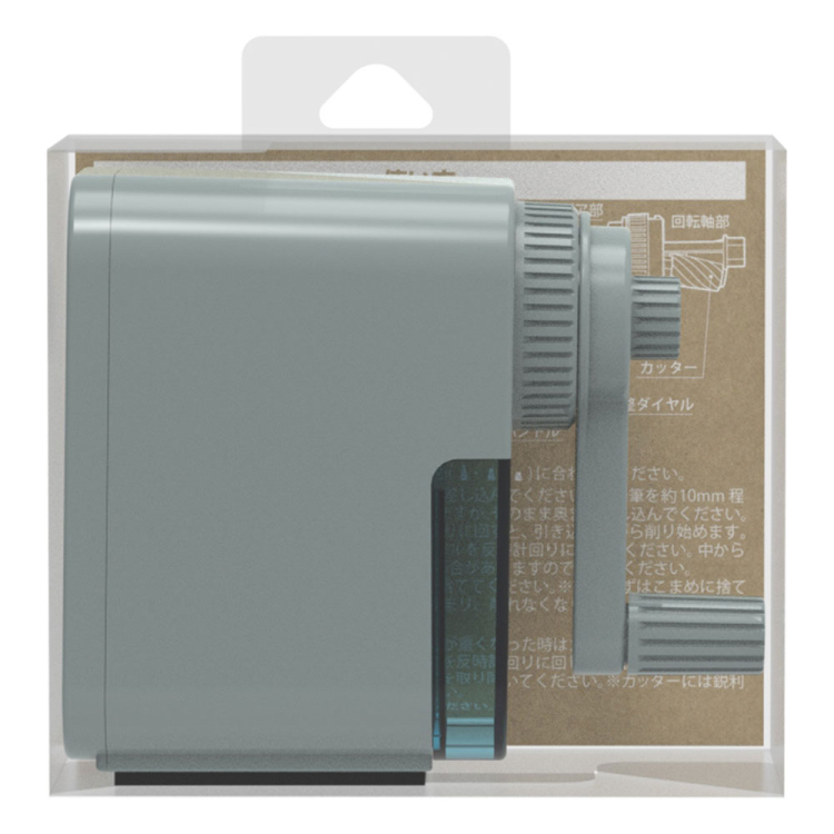 手動鉛筆削りmini/グレイッシュブルー DPS-H401GB