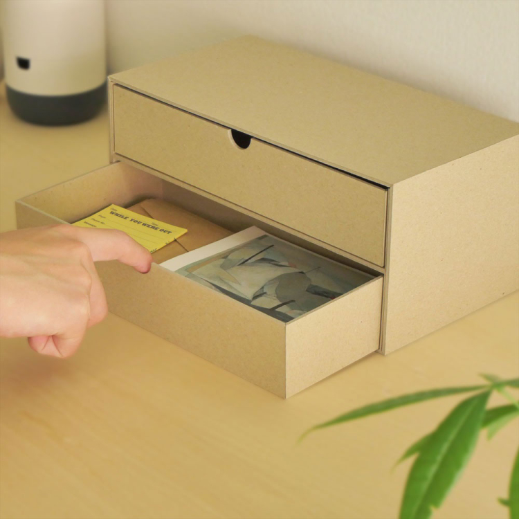 リトレイ　チェストワイド2段／クラフト　RTY-CW01KR