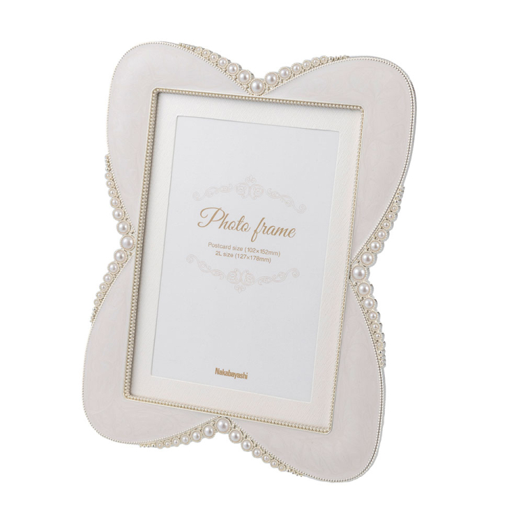 合金フレーム チョウ 2L・KG ホワイト　F-TA-113-2LKG-W