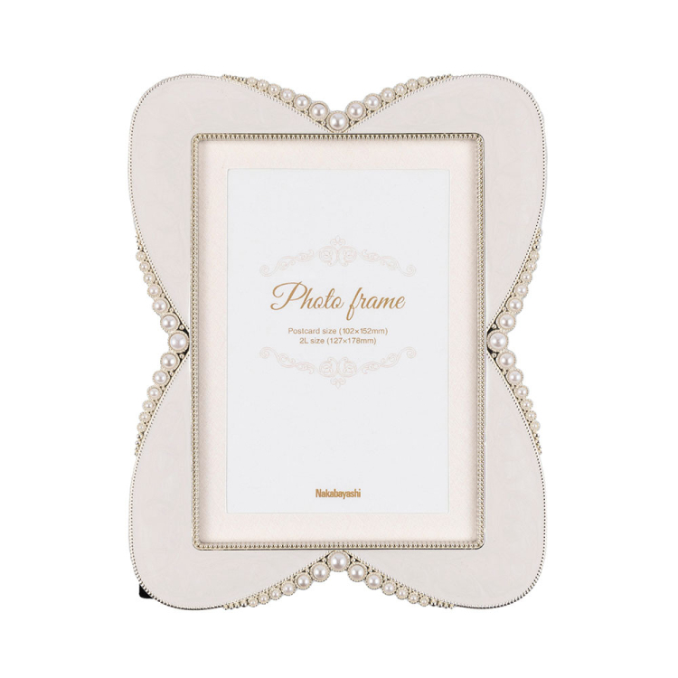 合金フレーム チョウ 2L・KG ホワイト　F-TA-113-2LKG-W