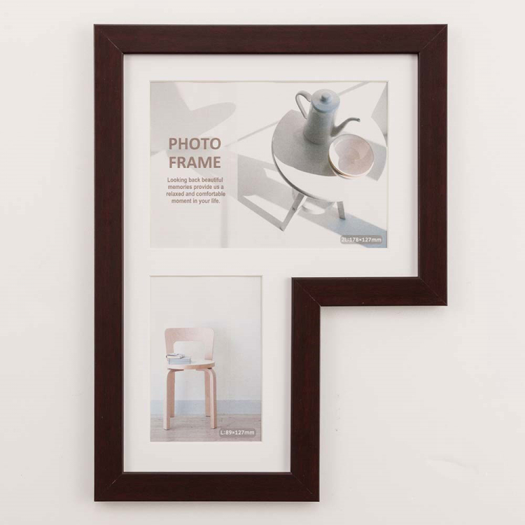 多窓額 L型115 2窓 ブラウン F-SP-115-BR