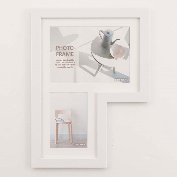 多窓額 L型115 2窓 ホワイト F-SP-115-W