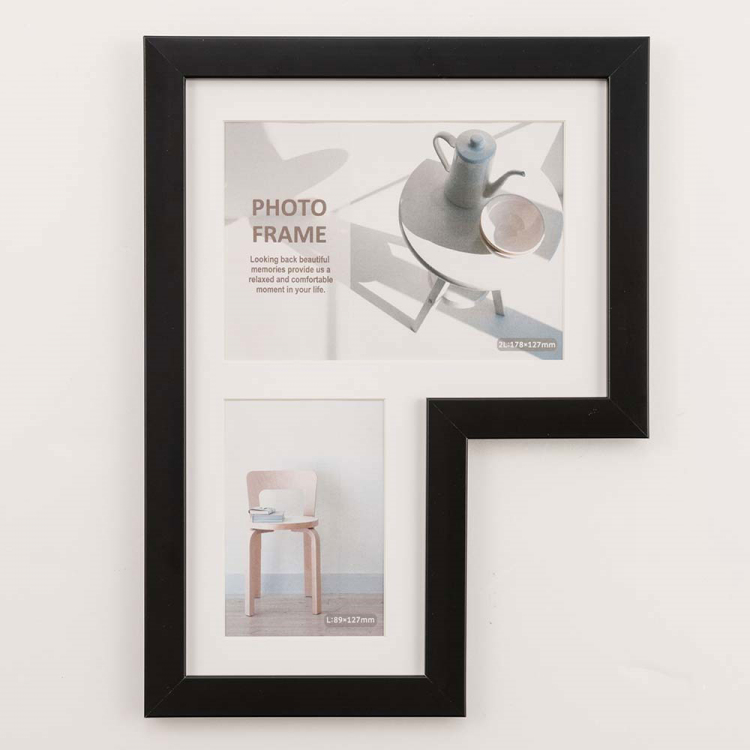 多窓額　L型115　2窓　ブラック　F-SP-115-D