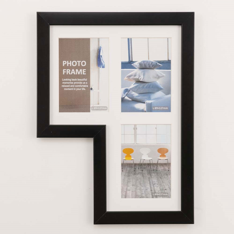 多窓額 L型116 3窓 ブラック F-SP-116-D