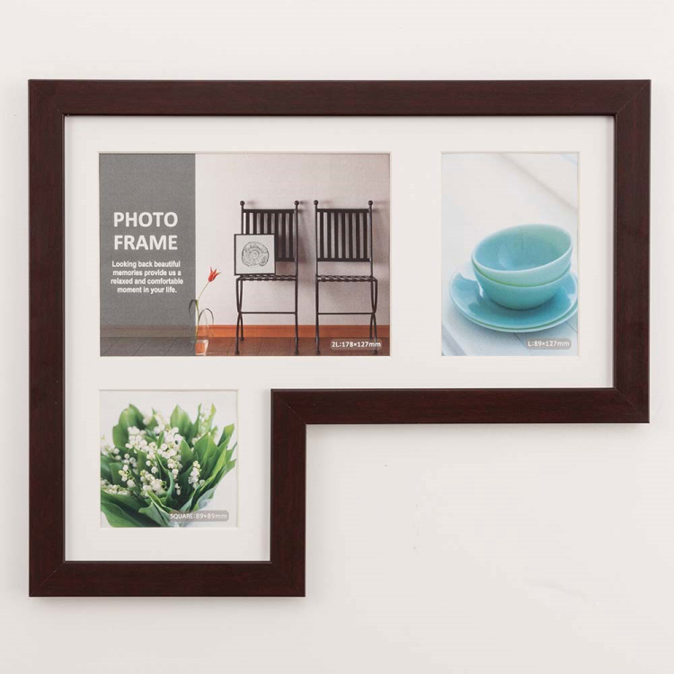 多窓額　L型117　3窓　ブラウン　F-SP-117-BR