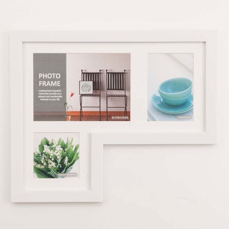 多窓額　L型117　3窓　ホワイト　F-SP-117-W