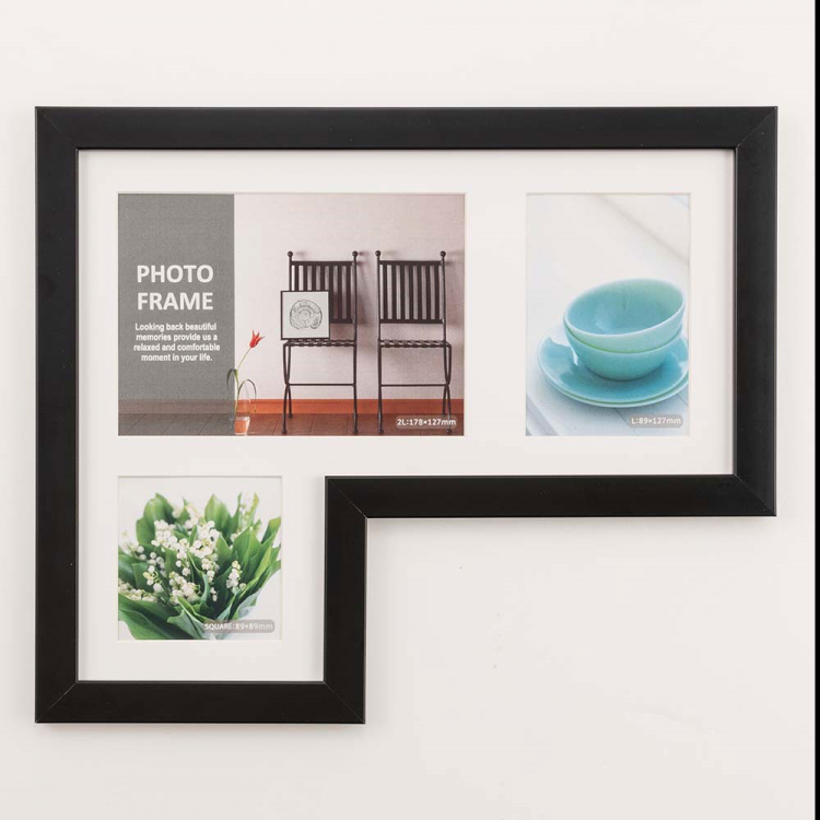 多窓額 L型117 3窓 ブラック F-SP-117-D