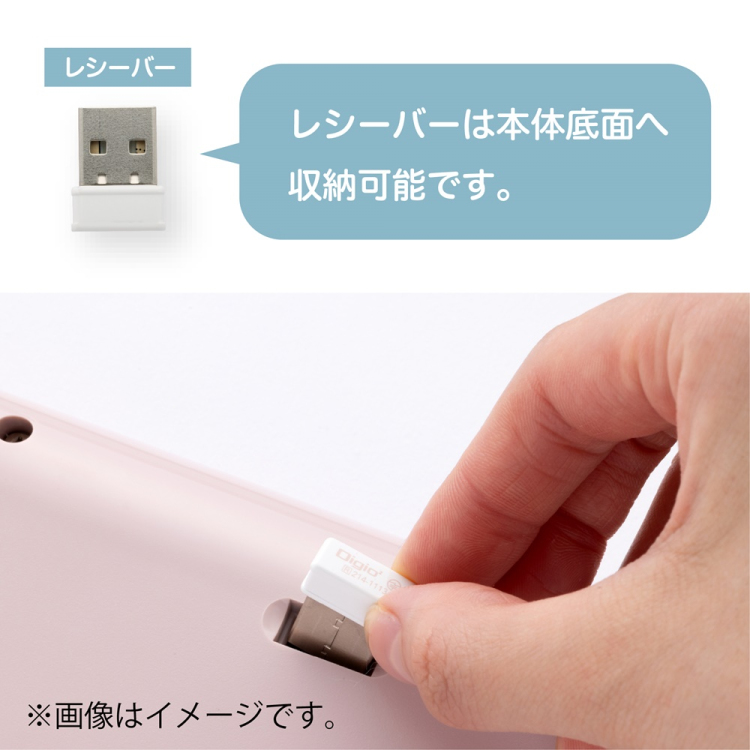 無線ラウンドキーキャップ キーボード/スモーキーピンク MK-03KBP(tm)