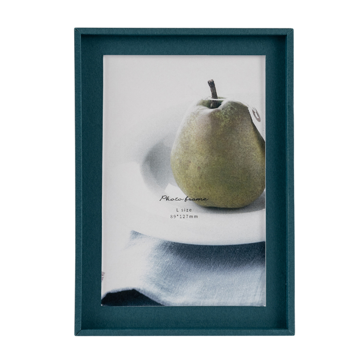 ペーパーステーショナリー 紙製フォトフレーム L判 ピーコックブルー F-TPA-101-B