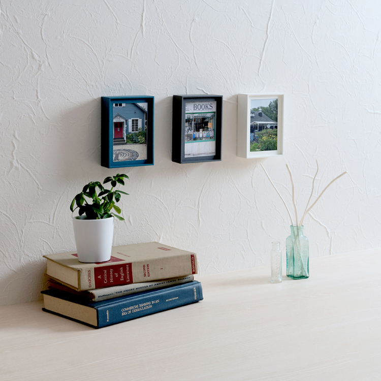 ペーパーステーショナリー 紙製フォトフレーム L判 ピーコックブルー F-TPA-101-B