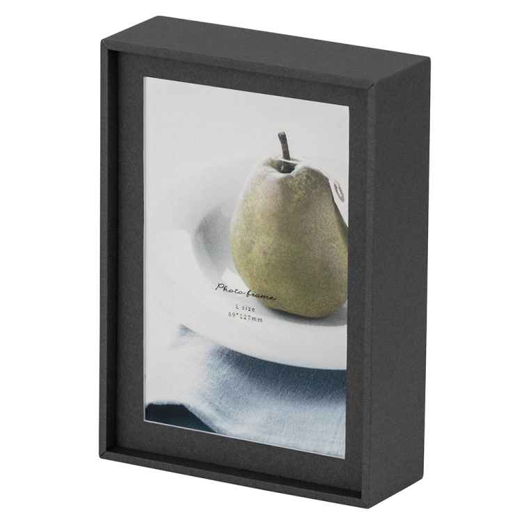 ペーパーステーショナリー　紙製フォトフレーム　L判　ストーングレー　F-TPA-101-N
