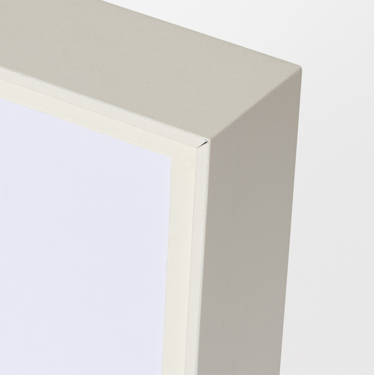 ペーパーステーショナリー 紙製フォトフレーム L判 ミルキーホワイト F-TPA-101-W