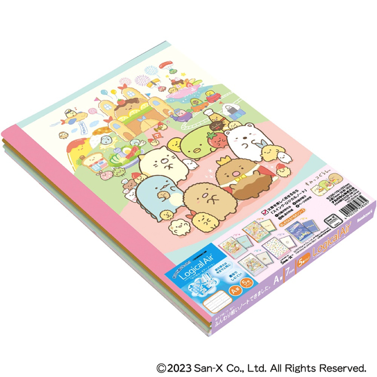ロジカル・エアーノート セミB5 すみっコ ほしぞら&たべもの 5PNCLB506A-5P
