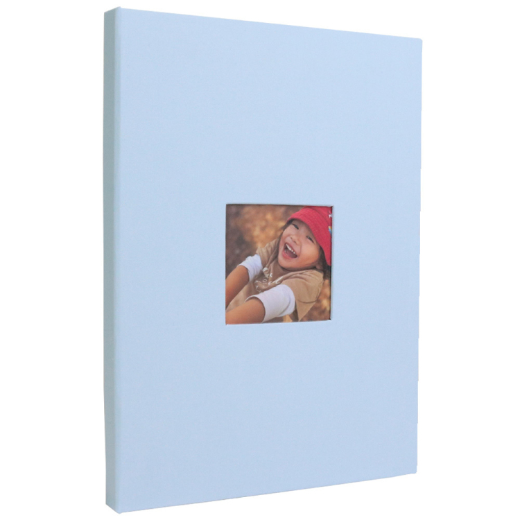 スリムポケット窓抜き表紙 SPAWシリーズ ましかく判 6面 168枚収納 SPAW-6SQ-168-BL