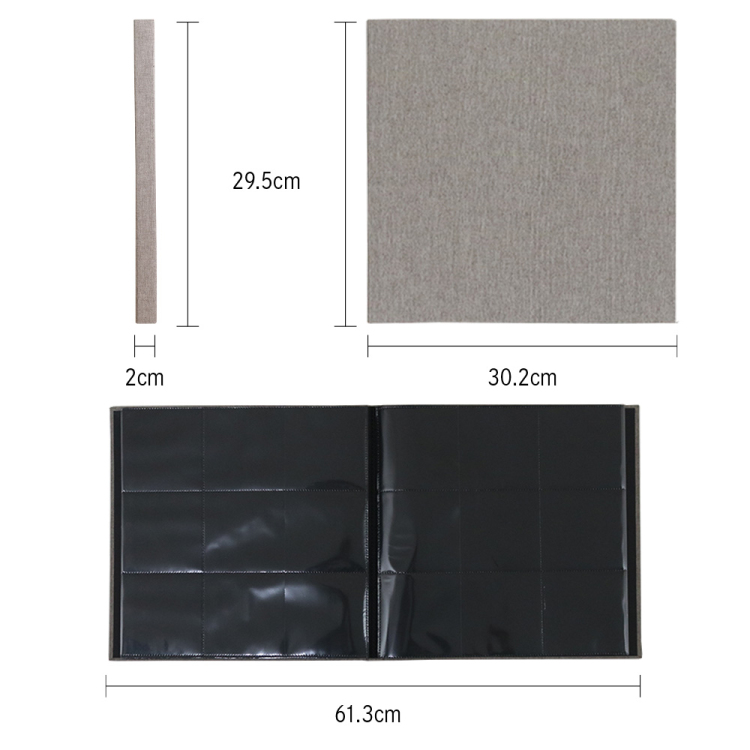 スリムポケットアルバム ましかく判 9面 252枚収納 SPA-9SQ-252-BR