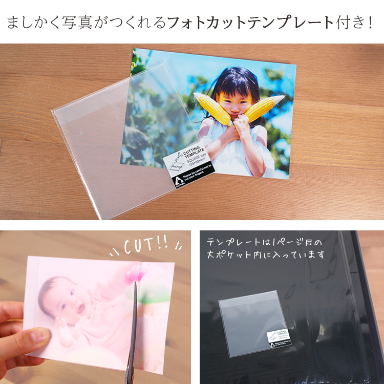 【WEB限定品】ナカバヤシ セラピーカラー ましかく大容量 9面ポケットアルバム 3列×3段タイプ スクエア判360枚収納 TCPK-SQ-360-ER エナジーレッド