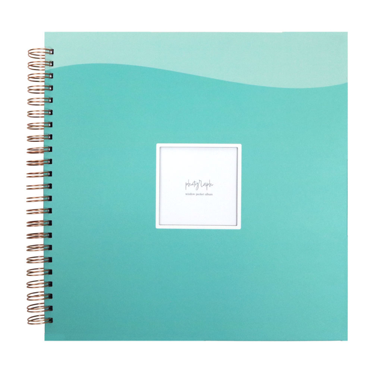 【WEB限定品】ナカバヤシ 窓抜き L判 リング式アルバム WORA-L-252-2 ポケットアルバム グリーン【ケース付】
