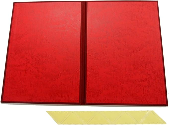 ナカバヤシ 証書ファイル(コーナー後付) 布クロス貼りタイプ A4判 FSH-A4C-R赤