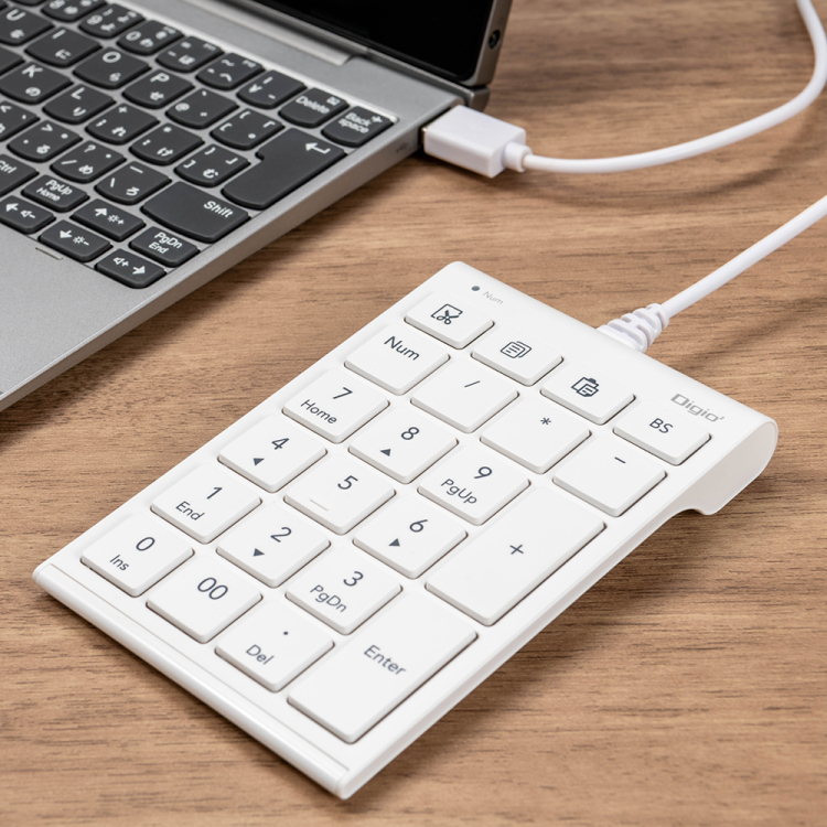 USB有線テンキー/ホワイト TNK-SU238W (tm)