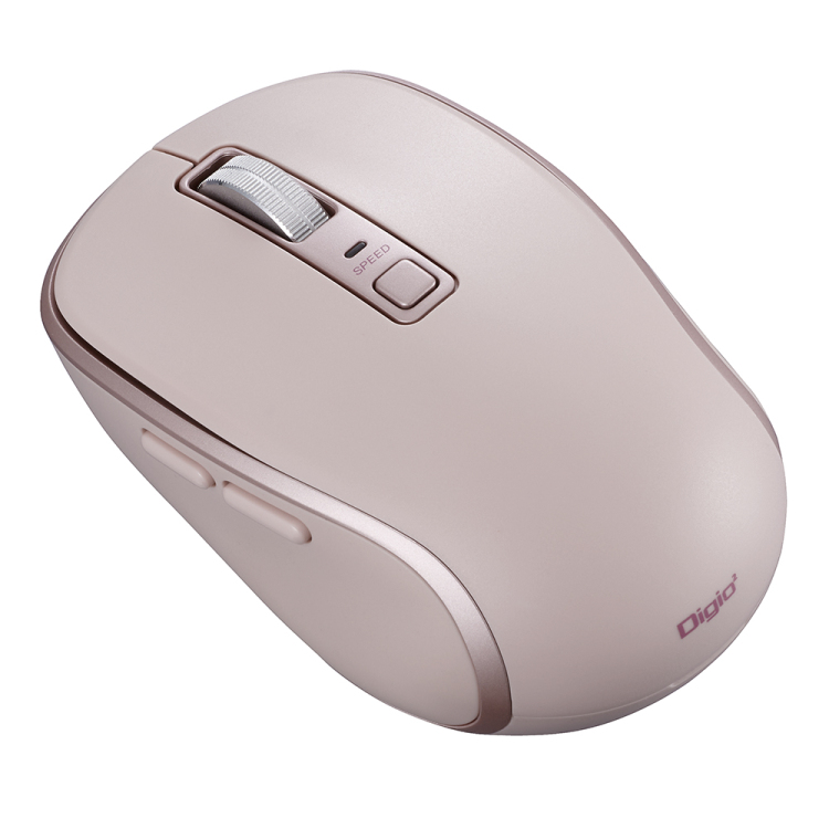 BT5静音 5ボタン BlueLEDマウス/ピンク MUS-BKF217P (tm)