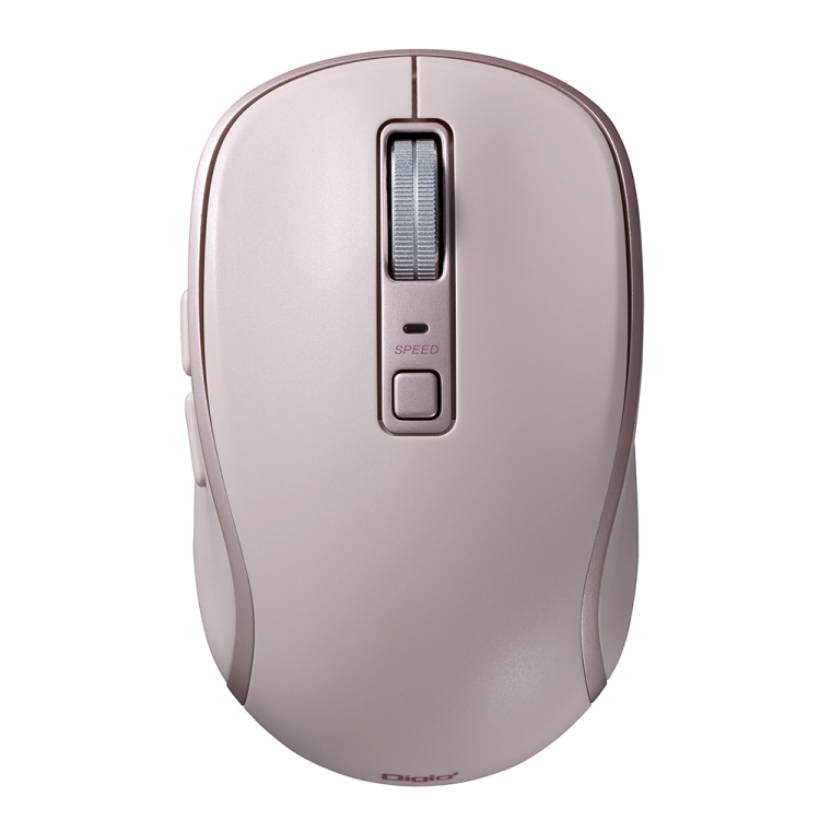 BT5静音 5ボタン BlueLEDマウス/ピンク MUS-BKF217P (tm)