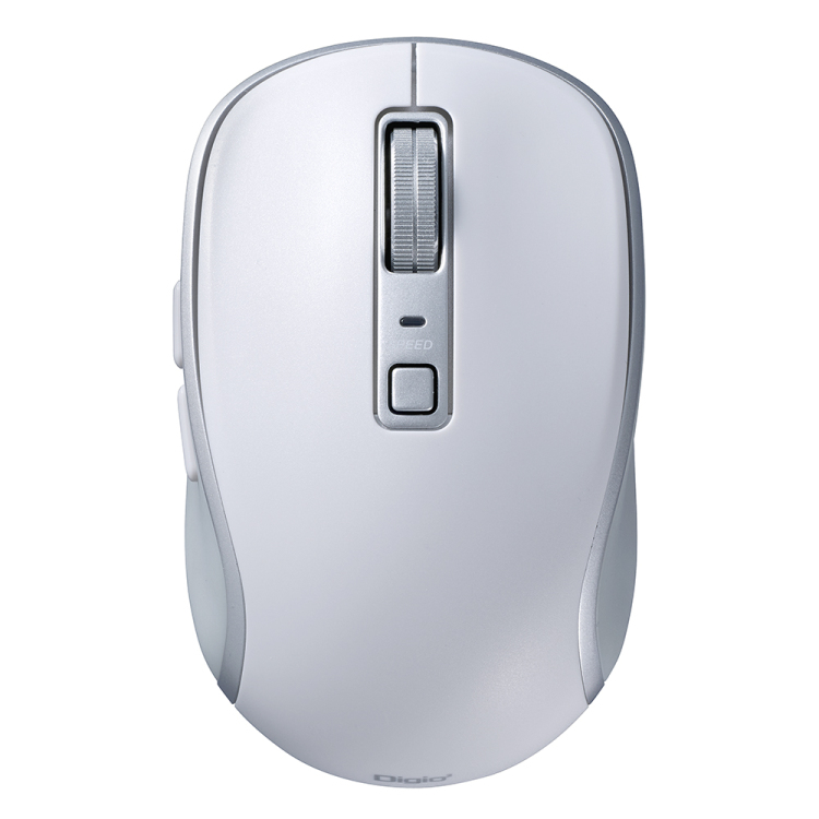 BT5静音 5ボタン BlueLEDマウス/ホワイト MUS-BKF217W (tm)