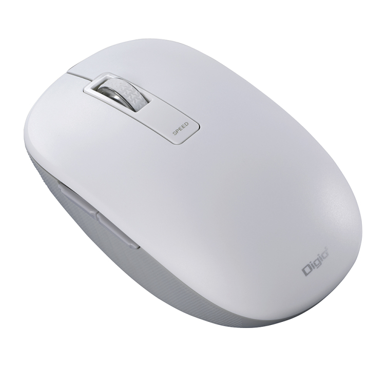 BT5静音 5ボタン BlueLEDマウス/ホワイト MUS-BKF219W (tm)