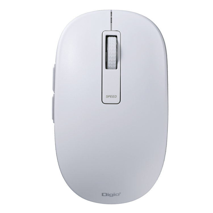 BT5静音 5ボタン BlueLEDマウス/ホワイト MUS-BKF219W (tm)