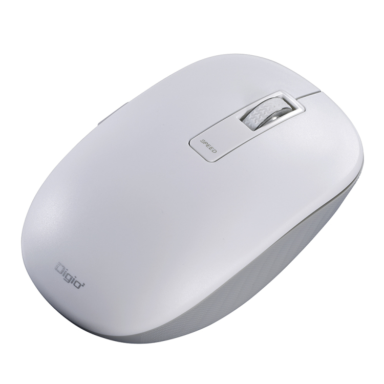 BT5静音 5ボタン BlueLEDマウス/ホワイト MUS-BKF219W (tm)