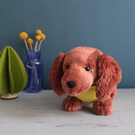 サンレモン アミコケーン ぬいぐるみ M ミニチュアダックス BR