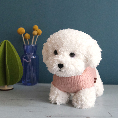 サンレモン アミコケーン ぬいぐるみ M ビションフリーゼ