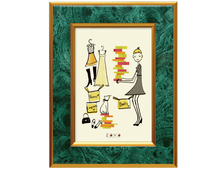 万丈　フォトフレームクラシック　L判　エメラルド