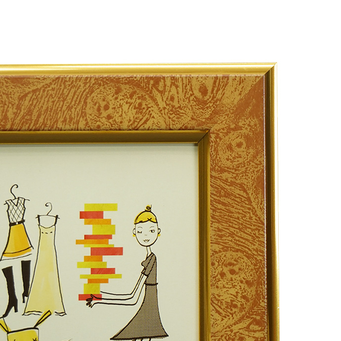 万丈　フォトフレームクラシック　2L/KG判　キャメル